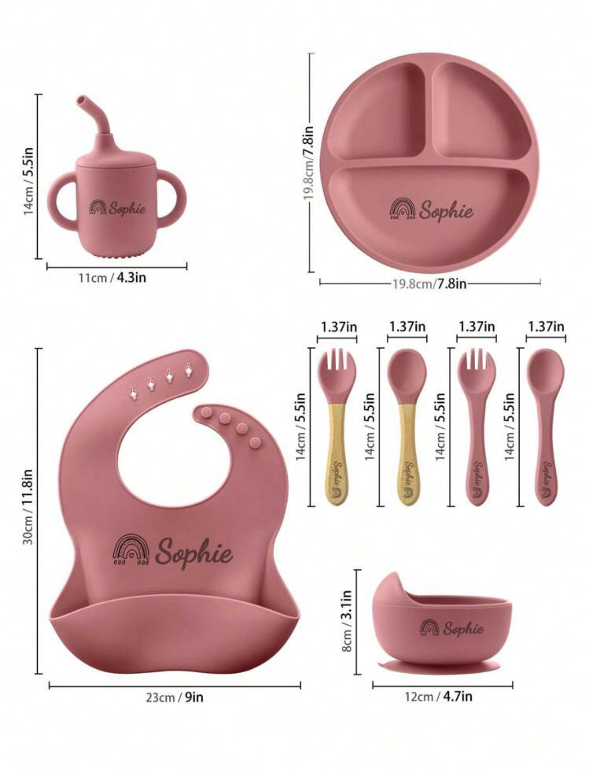Set de alimentación 8 piezas personalizable