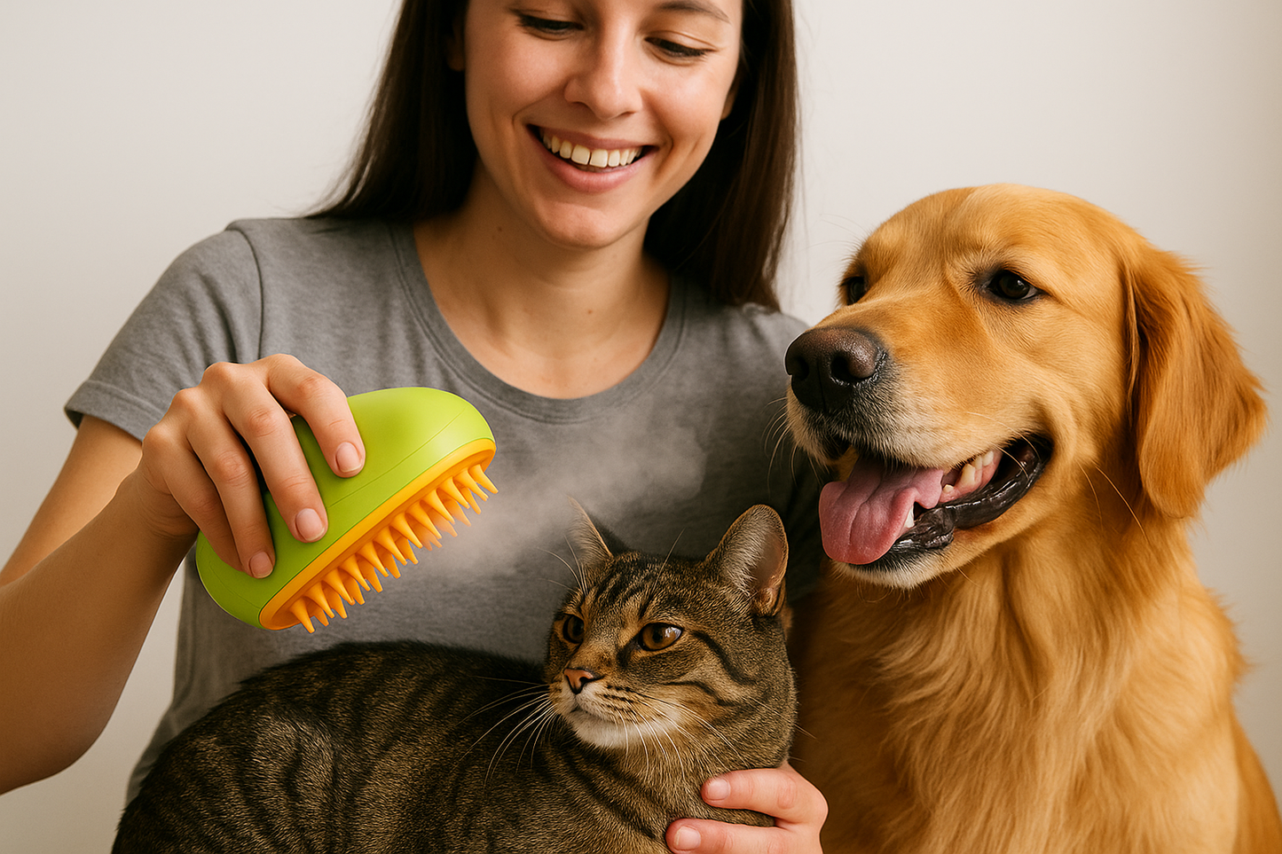 Pack 2 Cepillos de vapor para Mascotas